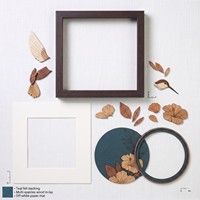 Seni Dinding Kayu Berbingkai Burung Kolibri Dengan Bunga Dekorasi Modern Untuk Ruang Tamu