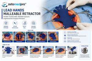 Retracteurs malleables Lead Hands, petites et grandes tailles, ZETOMEDPRO - Product Image 2