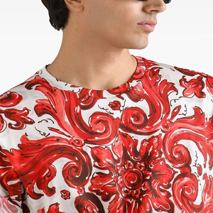 เสื้อยืดพิมพ์ลายบาโรกสุดหรูสำหรับผู้ชาย พรีเมียม โอเวอร์ไซส์ ผ้าฝ้าย 100% คอกลม แขนสั้น แฟชั่นสตรีทแวร์ เสื้อยืดลายกราฟิกสั่งทำ OEM - Product Image 3