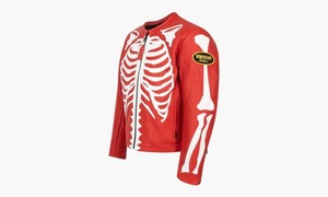 Chaqueta de Cuero FG X VANSON Estilo Urbano, Resistente al Viento y Ecológica, Color Rojo Hueso - Product Image 1