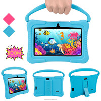 Qualité Choix Enfants Tablette PC 7 pouces Portable Silicone Cas 1 + 16 tuteur machine HD protection des yeux Android Kid