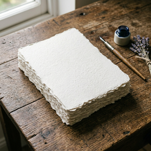 Papel de Algodón A1 de 150 g/m² Hecho a Mano al por Mayor con Bordes Decorativos para Arte, Manualidades, Caligrafía, Acuarela, Invitaciones, Proveedor OEM - Product Image 2