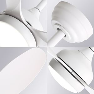 Ventilatore da soffitto LED da 42 pollici con luce e telecomando, 6 velocità, motore DC reversibile - Product Image 3