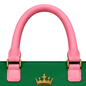 Green Pink <b>Women</b> Shopping Tote Bag Greek Letter Pattern Stylish <b>Large</b> Capacity Shoulder <b>Handbag</b> for Travel Work Daily Use - Product Image 4