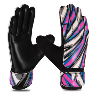 Gants de gardien de but modernes de haute qualité, adhérence supérieure, paume en latex antidérapante, fermeture auto-agrippante, protection des doigts pour l'entraînement quotidien - Product Image 1