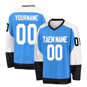 Camisetas de hockey sobre hielo personalizadas para pedidos al por mayor – Ropa de equipo OEM 280g - Product Image 1