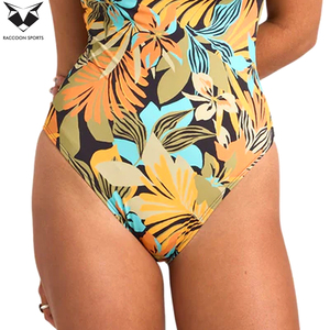 Traje de Baño de Una Pieza con Estampado Floral, Tela Elástica de Alta Calidad, Nuevo Modelo, Corte Automatizado - Product Image 6