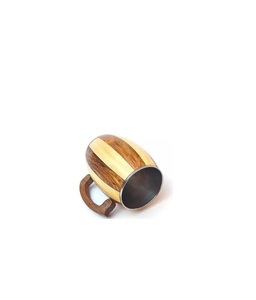 Tasses en bois en gros, gobelets en bois naturel faits à la main, réutilisables pour café, thé, boissons, vaisselle de table pour restaurants, cafés, hôtellerie - Product Image 1