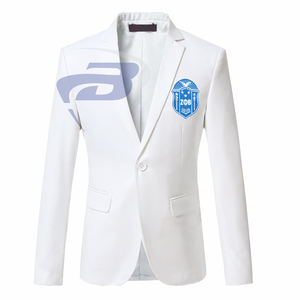 Blazer Blanco Formal Griego de la Hermandad Zeta Phi Beta, Chaqueta de Traje Elegante para Mujer, para Miembros de la Hermandad ZPB - Product Image 1