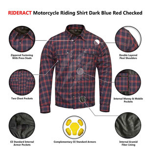 Camisa de Franela para Motocicleta Cómoda con Costuras Resistentes y Diseño Elegante para Aventuras al Aire Libre - Product Image 5