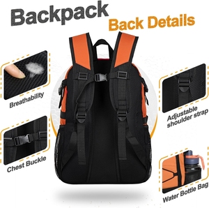 Mochilas Deportivas de Baloncesto y Fútbol, Venta al Por Mayor de Fábrica, Logotipo Personalizado, Mochilas Escolares Casuales para Entrenamiento y Fitness al Aire Libre - Product Image 5