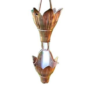 Cadena de Lluvia Metálica de Alta Resistencia Linea Exports Inc, Drenaje de Techo, Cadena Guía de Agua de Lluvia para Jardín, Patio, Balcón, Diseño Moderno y Lujoso - Product Image 1