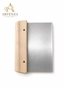 Artenza Decor Spatule à pâtisserie avec manche en bois, coupe-pâte, presse à pain, outil de cuisine résistant au lave-vaisselle - Product Image 1