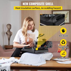 Upgraded 5-in-1 Anti-Scald Fast-Heating Digital Control Multifunction <b>Heat</b> <b>Press</b> <b>Machine</b> Swing Away 15x15 Sublimation Combo - Product Image 4
