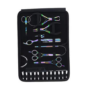 Kit de Herramientas para Extensiones de Cabello de Plástico Reutilizables, Más Vendido, con Logotipo Personalizado, Pinza de Acero Inoxidable de Alta Calidad, Fácil de Usar - Product Image 2