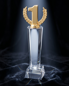 Custom Logo Printing Decorative Clear Acrylic Bronze Number Awards for Champion Runner-Up Third Place <b>Trophies</b>-Durable Brands - Product Image 2