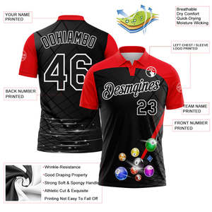 Premium Polyester Sports Polo Shirt Custom Golf Tennis Uniform Private <b>Label</b> Wholesale Factory Supplier - Product Image 3