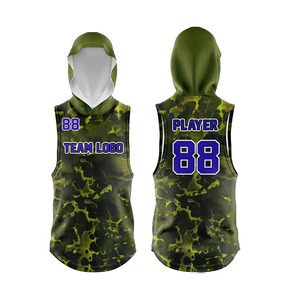 เสื้อกั๊กมีฮู้ดรุ่นใหม่ เสื้อแขนกุดพร้อมกางเกงขาสั้น สำหรับชุดยูนิฟอร์ม 7 คนต่อ 7 ระบายอากาศได้ดี ขายส่ง OEM ODM ชุดทีม 7v7 - Product Image 2