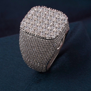 Luxury Moissanite Diamond Cluster <b>Ring</b> 925 Silver Hip Hop Statement <b>Ring</b> Iced Out Fine Jewelry Gift <b>For</b> <b>Men</b> Women - Product Image 5
