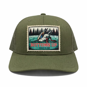 Personnalisez votre nom d'entreprise Logo camionneur casquette Gorras impression timbre Logo pré incurvé mi-profil casquettes de camionneur casquette de chasse au Vietnam - Product Image 1