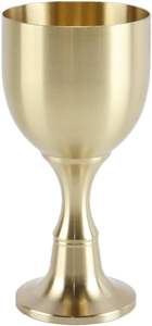 Copa Kiddush de Lujo en Forma de Tulipán, Plateada con Línea Dorada en el Interior, Copa de Vino Premium para Shabat, Ecológica, de Acero Inoxidable, Elegante, Judía - Product Image 5