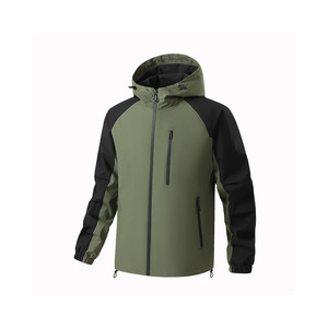Veste matelassée à capuche pour homme, gris et noir, en softshell, avec fermeture éclair, respirante, résistante à l'eau, coupe ajustée, vêtements d'extérieur - Product Image 5
