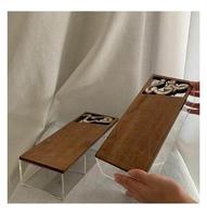Boîte à bonbons artisanale en acrylique carrée personnalisable, luxueuse, moderne, durable, multifonctionnelle, à charnières, capacité 1-3L, cadeau