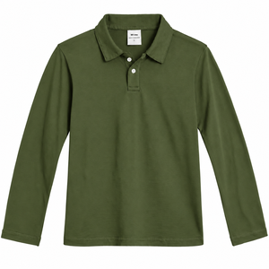 Wholesale OEM Supplier of High Quality <b>Men's</b> <b>Long</b> <b>Sleeve</b> Cotton <b>Polo</b> <b>Shirts</b> - Custom Design & Fit Manufacturer - Product Image 1