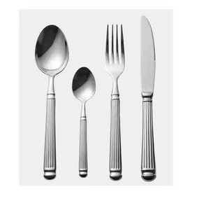 Juego de Cubiertos Metálicos de Lujo para Eventos, Banquetes, Recepciones y Mesas de Celebración - Product Image 1