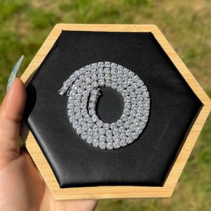AMBER JEWELS T-470 Bracelet tennis unisexe en or massif 18 carats avec pierre naturelle taille radiant, sertissage griffe, style Hip Hop, Anniversaire - Product Image 3