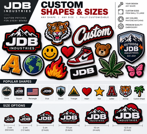 Parches de Lona Bordados Personalizados con Logotipo 3D en Relieve, Termoadhesivos o para Coser, de Chenilla y PVC, OEM al por Mayor para Gorras, Chaquetas, Ropa y Bolsos - Product Image 3