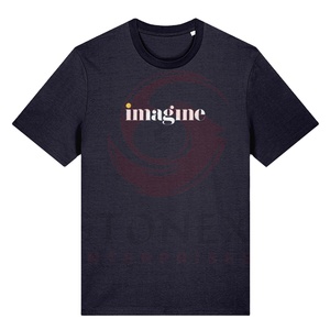 Camisetas de alta calidad 100% algodón negro escribir Stock impreso logotipo personalizado camisas hombre Camisetas en blanco para hombres - Product Image 2