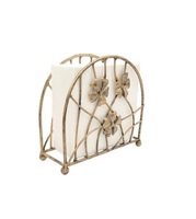 Support de serviettes en métal classique et durable, motif branches d'olivier, pour table, en aluminium, pour cuisine, rangement de papier absorbant - Grande Vente