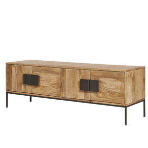<b>Cabinet</b> furniture for storing items made of teak wood, modern style, suitable for living room or bedroom, equipped with doors - Product Image 1