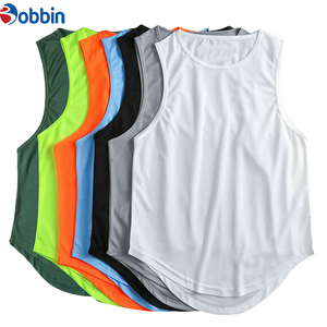 BOBBIN INDUSTRIES Camisetas sin Mangas de Verano para Hombre, Estilo Hip Hop, Tejidas, 100% Algodón, Color Sólido, Tallas Grandes - Product Image 6