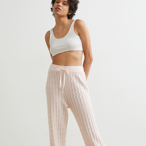 Pantalon de jogging décontracté en coton pour femme, coupe bootcut, écologique, avec poches, design personnalisé, vente en gros - Product Image 1