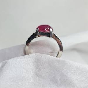 Natural <b>Ruby</b> Silver Handmade Ring 925 Sterling Silver Gemstone Jewelry Elegant Luxury Gift For Women And Men - Product Image 3