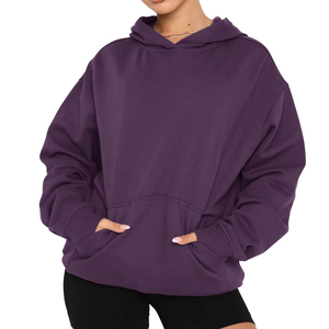 Sudadera con Capucha para Mujer, Estilo Casual y Urbano, Hombros Caídos, Transpirable, Ecológica, Tejido de Punto, Talla Grande - Product Image 6