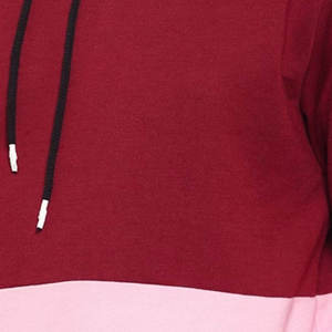 <b>Men's</b> Color Blocking Hoodie Fleece <b>Sweatshirt</b> Casual Autumn Wear Red <b>Pink</b> Black Regular Fit Knitted Cotton Eco-Friendly - Product Image 5