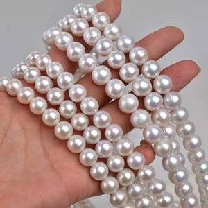 Collier de perles d'eau douce naturelles de luxe léger avec perles Edison haut de gamme 9-10-11mm, brillance éclatante, nouveau produit - Product Image 1