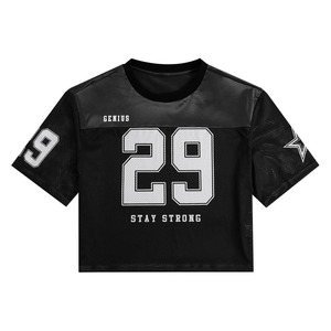 Maillots de football respirants en maille unie à manches courtes pour performance ultime – Tenue d'entraînement athlétique - Product Image 1