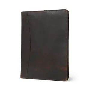 A4 Documents Leather File Folder High Quality Briefcase Business File Folder With Logo Folder LP-0067