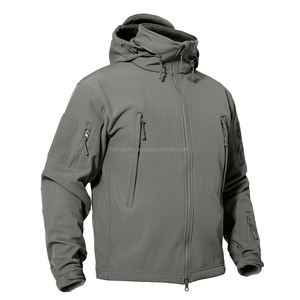 Chaqueta impermeable de montaña personalizada para hombre, chaqueta impermeable con capucha de concha suave para exteriores, para correr y la lluvia, venta al por mayor - Product Image 3