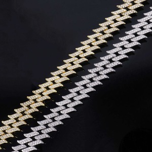 Top Selling 925 <b>Silver</b> Rhodium Plated Moissanite Rope <b>Chain</b> Necklace Iced Out Custom Luxury Jewelry For <b>Men</b> Streetwear And Gifts - Product Image 2