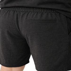 Ensemble décontracté homme : T-shirt à capuche à manches courtes et short – Tenue de sport d'été deux pièces confortable et de qualité supérieure - Product Image 6