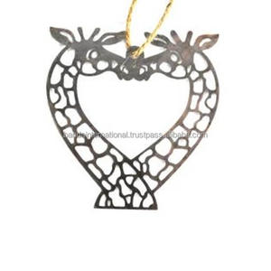 Article décoratif suspendu en fer avec finition argentée pour la décoration de la maison et d'autres décorations de Noël - Product Image 6