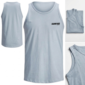 Cotton Material Summer Fitness Sport Tank Top Men's Comfortable Workout Clothes Custom <b>Logo</b> Oem Service Latest Design Tank Top - Product Image 4