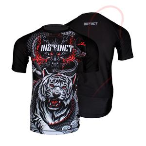 Protector de sarpullido Mma Elite de la mejor calidad, diseño personalizado sublimado con Lycraa forrada de goma de longitud larga transpirable Premium Anti-uv - Product Image 1