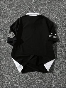 Men's <b>Y2k</b> Short Sleeve Baggy <b>Shirt</b> Quarter Zip Streetwear Graphic Golf <b>Shirts</b> - Product Image 3