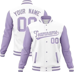 Chaqueta Deportiva Universitaria / Chaqueta Varsity con Letras Bordadas / Chaqueta Varsity con Logotipo Frontal en Lana / Chaqueta Varsity de Fútbol Americano / Chaqueta Varsity de Béisbol - Product Image 1